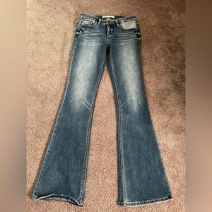 BKE Stella Blue Flare Jeans
